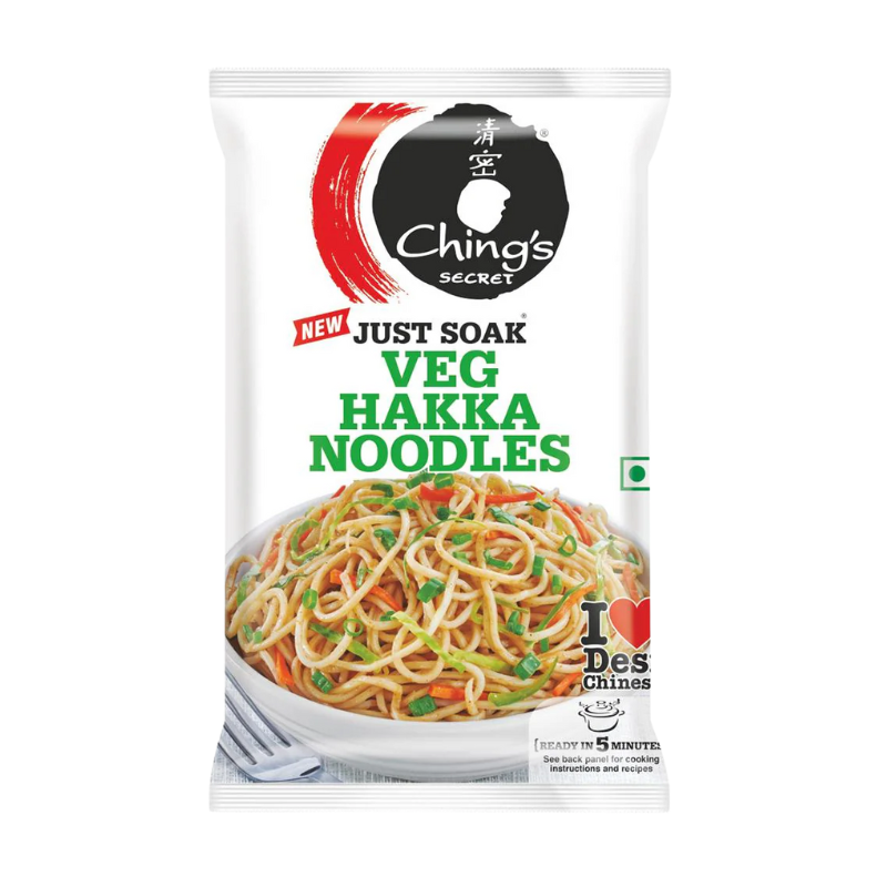 Ching’s Secret Veg Hakka Noodles – 560g | Authentic Indo-Chinese Stir-Fry Noodles