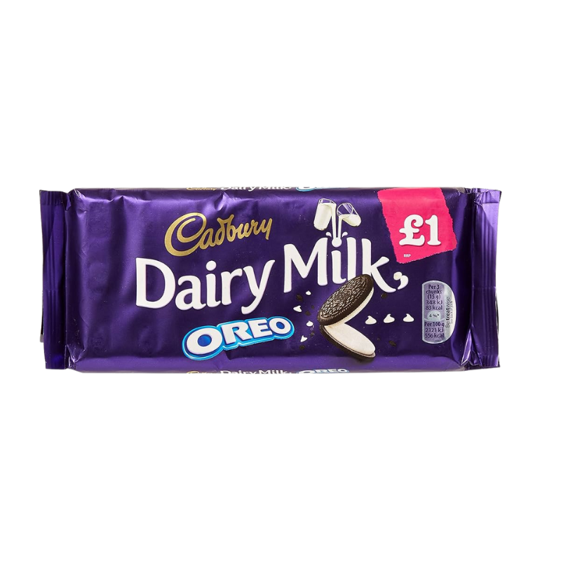 Cadbury Dairy Milk Oreo Chocolate – 120g | Creamy Chocolate with Crunchy Oreo