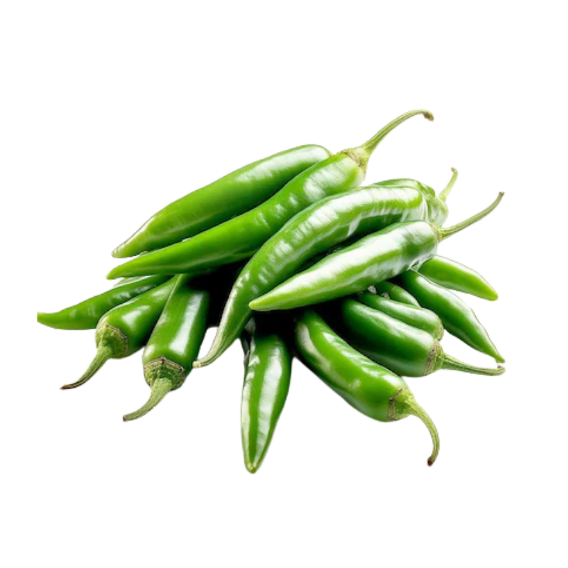 Green Chilli 100 gm - Fresh and Spicy