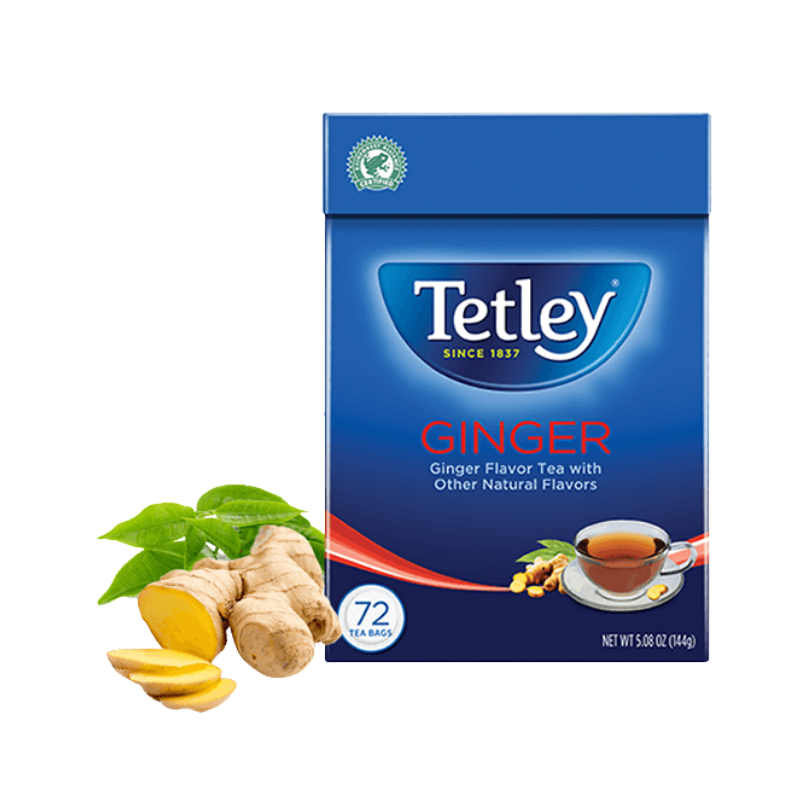 Tetley Ginger Tea – 72 Tea Bags