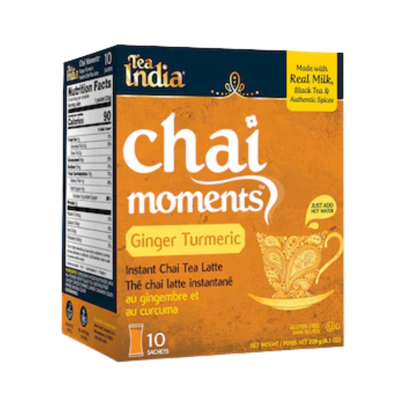 Chai Moments Ginger & Turmeric Chai – 10 Count (230g) | Tea India