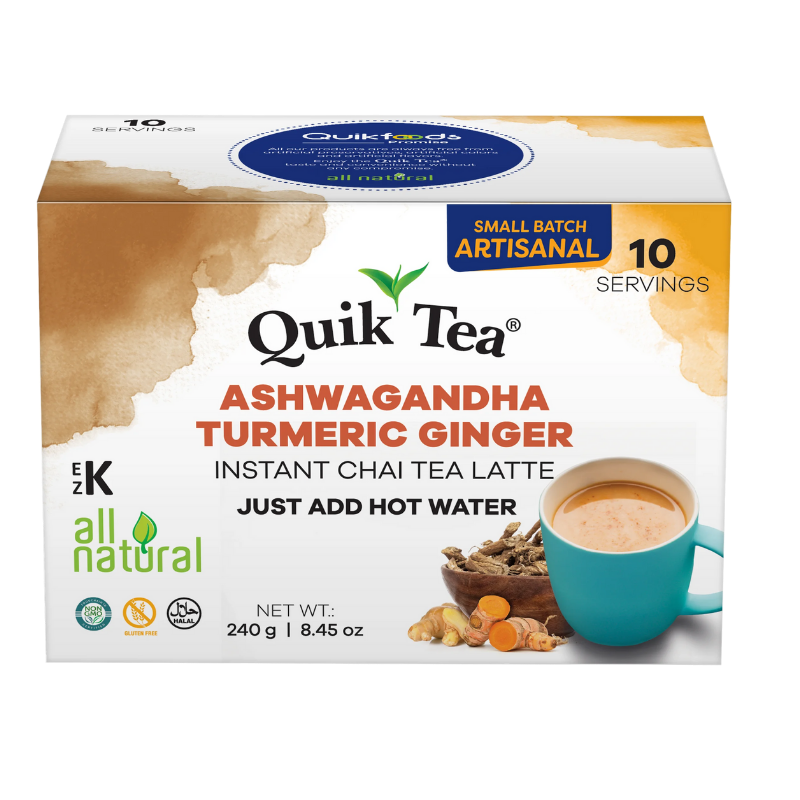 Ashwagandha Turmeric Ginger Tea – 240g (Quik Tea)