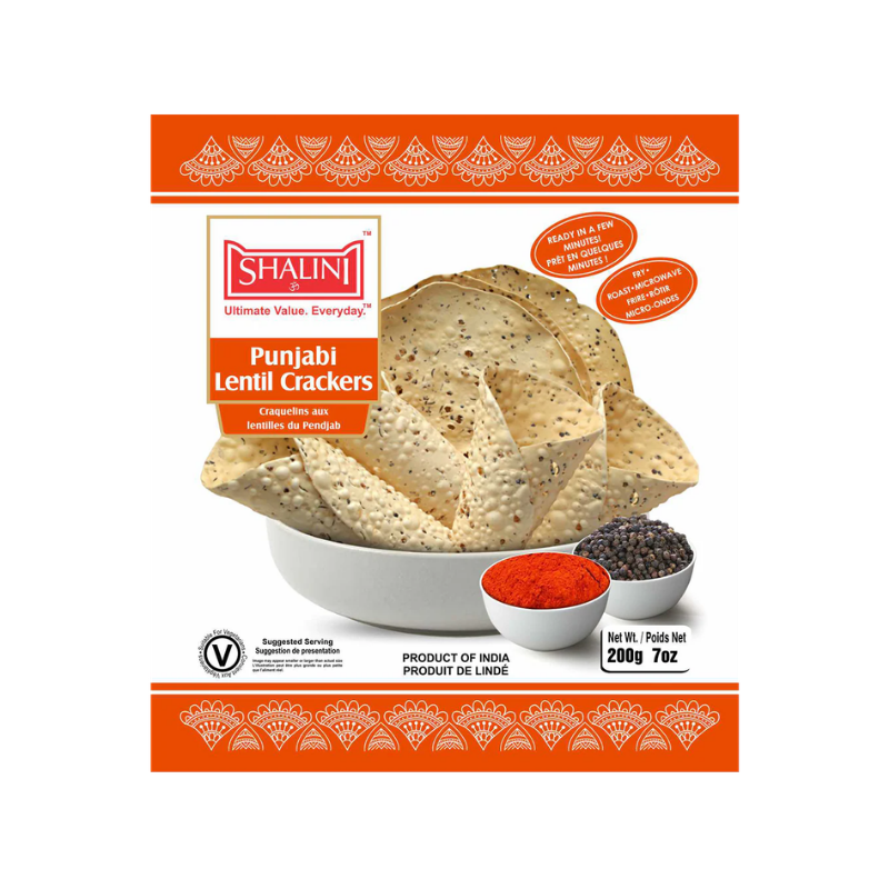 Punjabi Lentil Crackers (Papad) – 200g