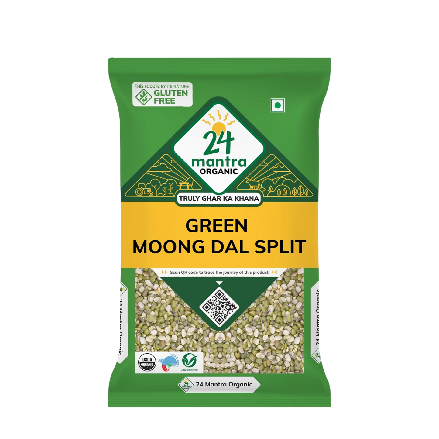 Green Moong Split Organic 4lb