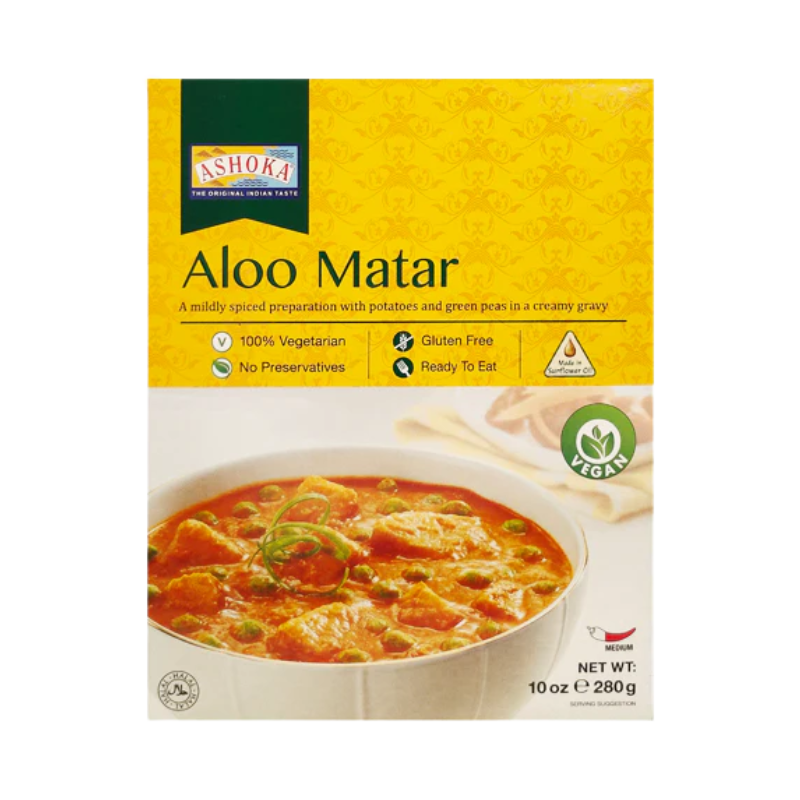 Ashoka Aloo Matar - 280g | Ready-to-Eat Indian Curry |