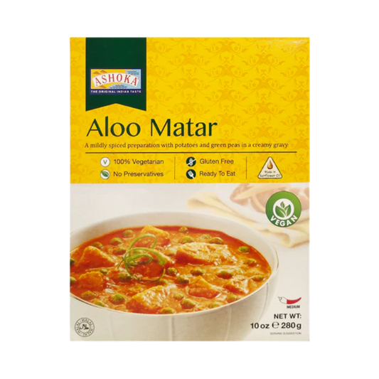 Ashoka Aloo Matar - 280g | Ready-to-Eat Indian Curry |