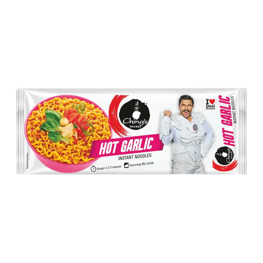 Ching’s Secret Hot Garlic Noodles – 240g | Spicy Indo-Chinese Instant Noodles