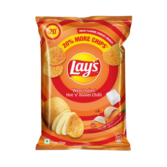 Lay’s Hot ‘n Sweet Chili – 52g | Spicy & Tangy Potato Chips
