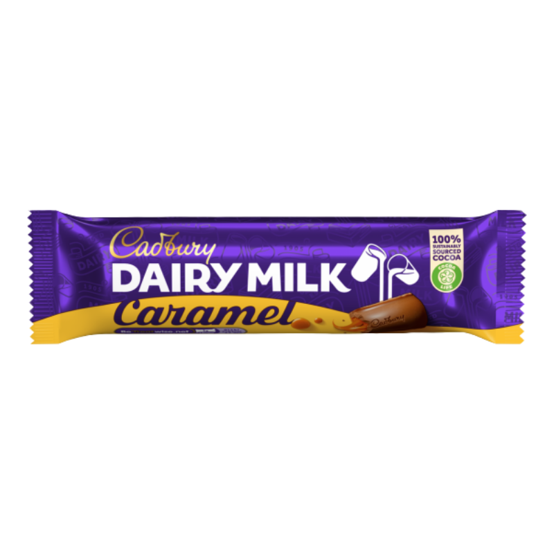 Cadbury Dairy Milk Caramel – 45g | Smooth Chocolate with Gooey Caramel