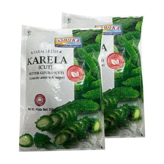 Frozen Karela Cut 310g – Fresh Bitter Gourd Vegetable