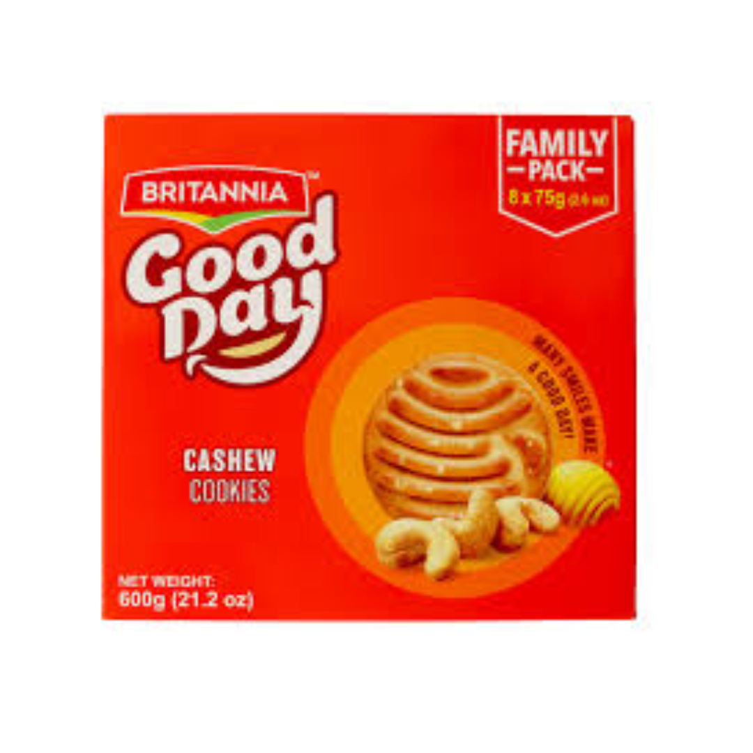 GD Cashew Cookies 600g  (Britannia) Family Pack