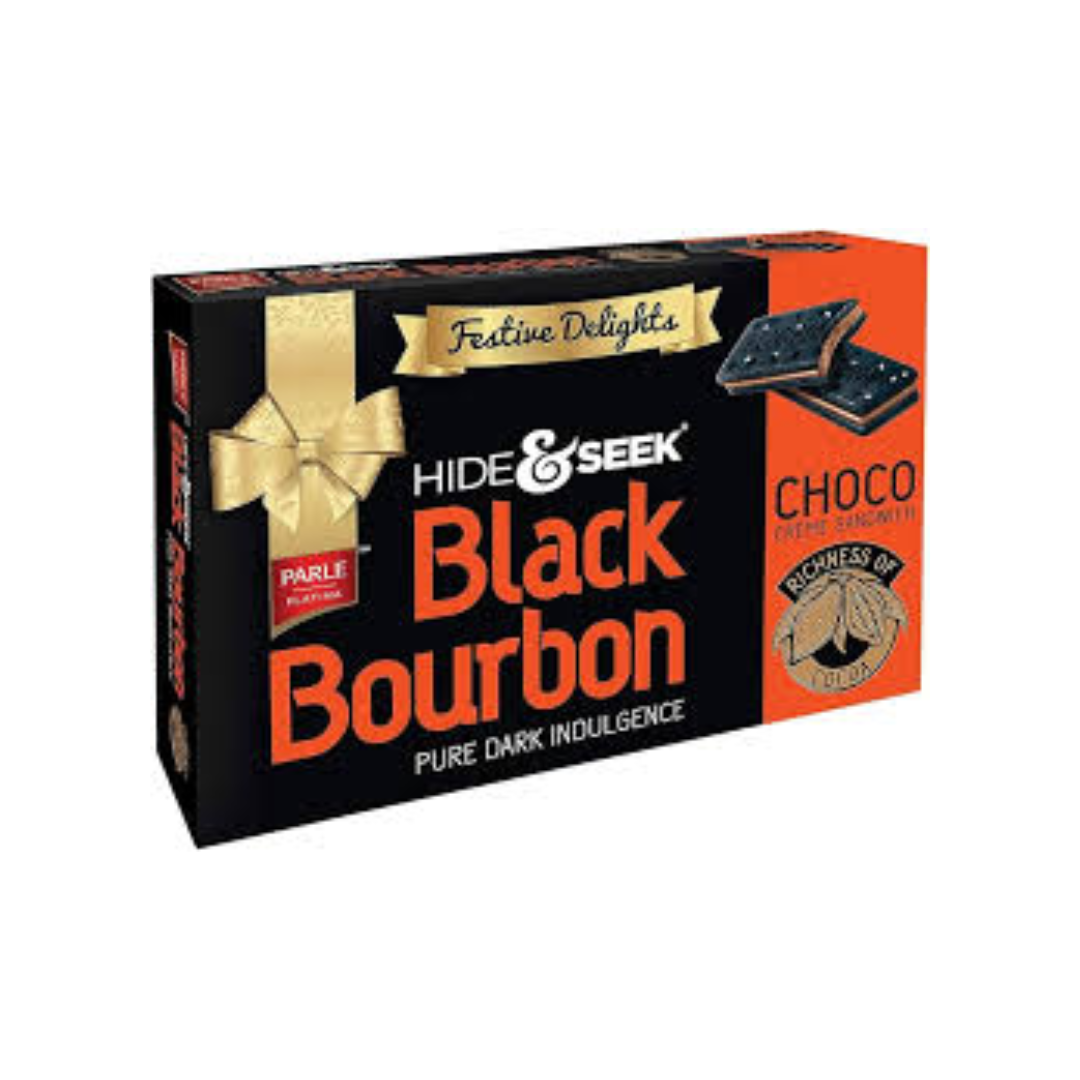 H&S Black Bourbon Choco 300g (Parle)