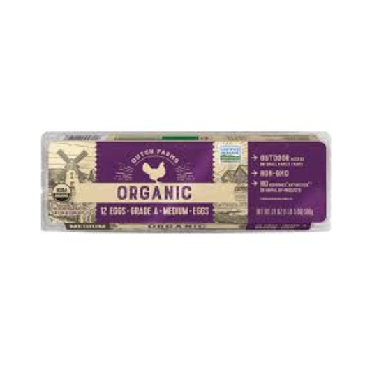 organic Grade A Medium Egg 12 ct
