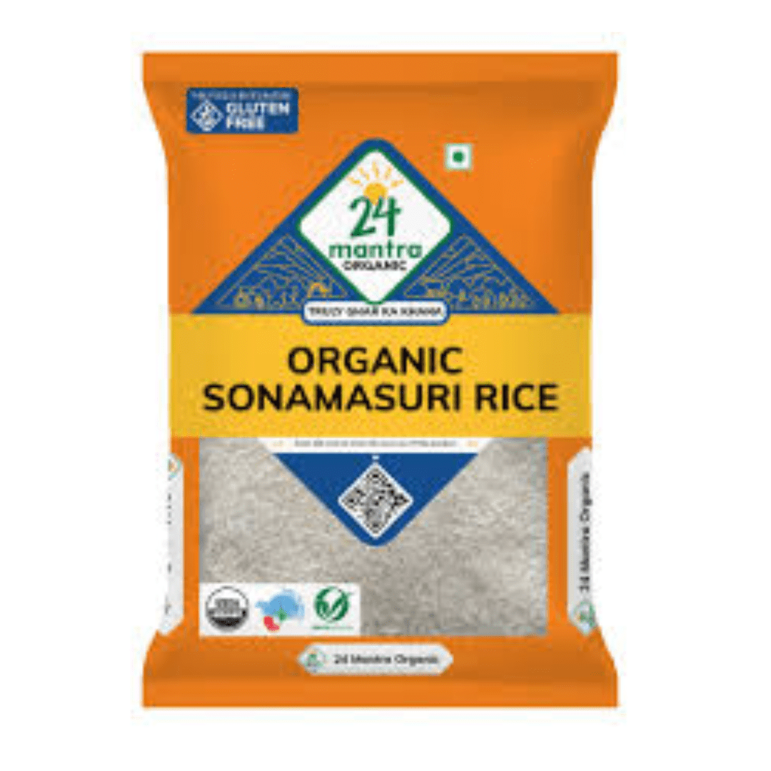 Organic Sonamasuri Rice (24 mantra 4lb)