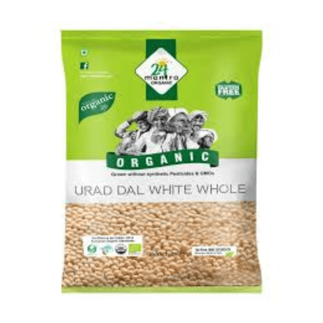 Organic Urad White Whole 24 Mantra 2lb