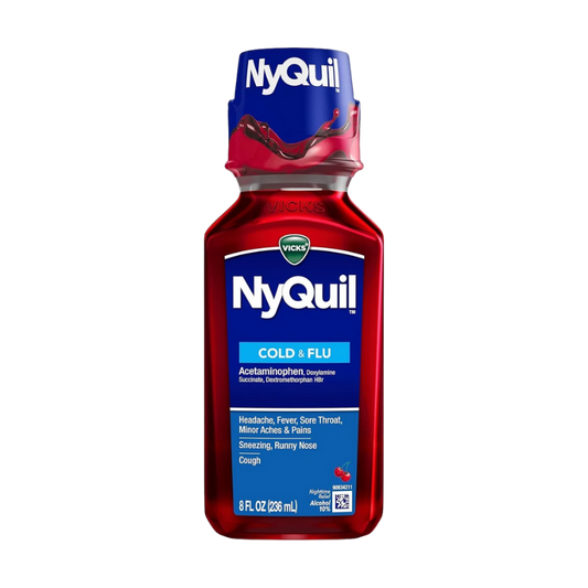 Vicks NyQuil Cold & Flu Liquid – 8 fl oz