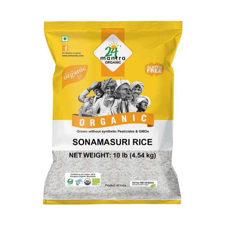 Organic Sona Masoori Rice – 10 lb