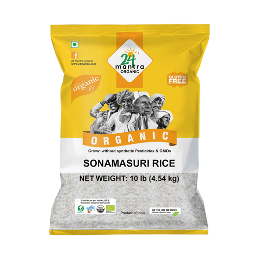 Organic Sona Masoori Rice – 10 lb