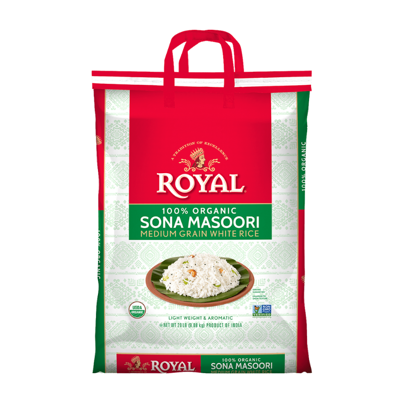 Organic Sona Masoori Rice – 20 lb