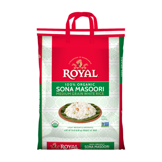 Organic Sona Masoori Rice – 20 lb