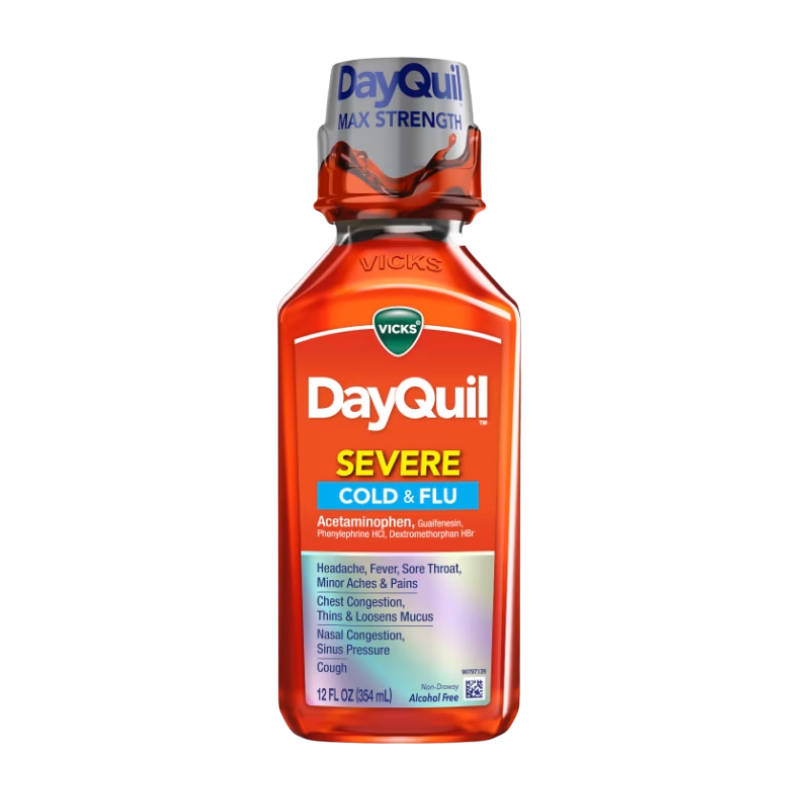 Vicks DayQuil Cold & Flu Liquid – 4 fl oz